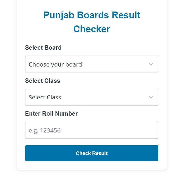 Check 12th Class Result by Roll Number 2025