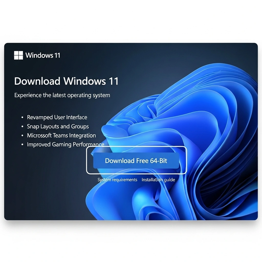 Windows 11 Download Free 64-Bit
