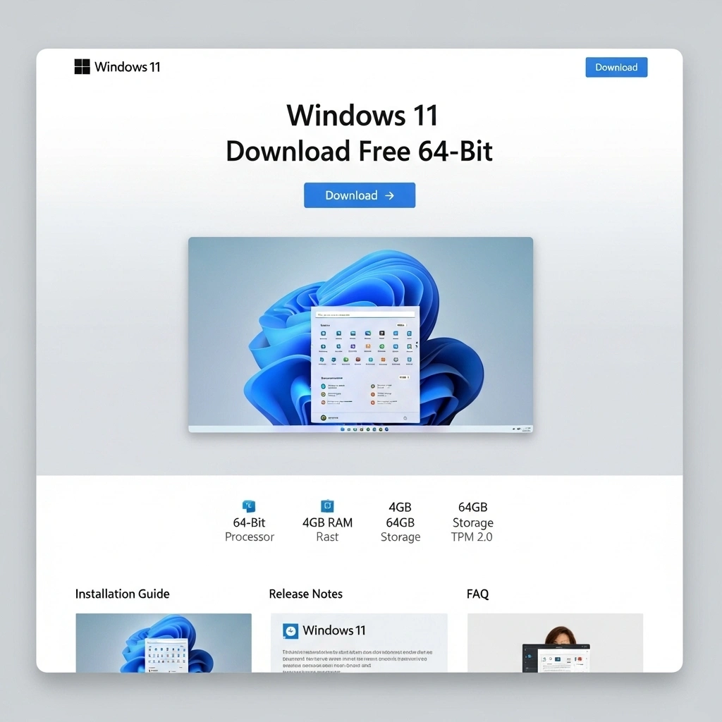 Windows 11 Download Free 64-Bit